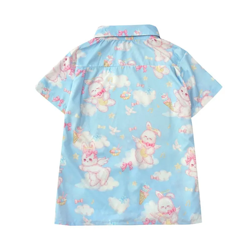 Angel Bunny Button-Up