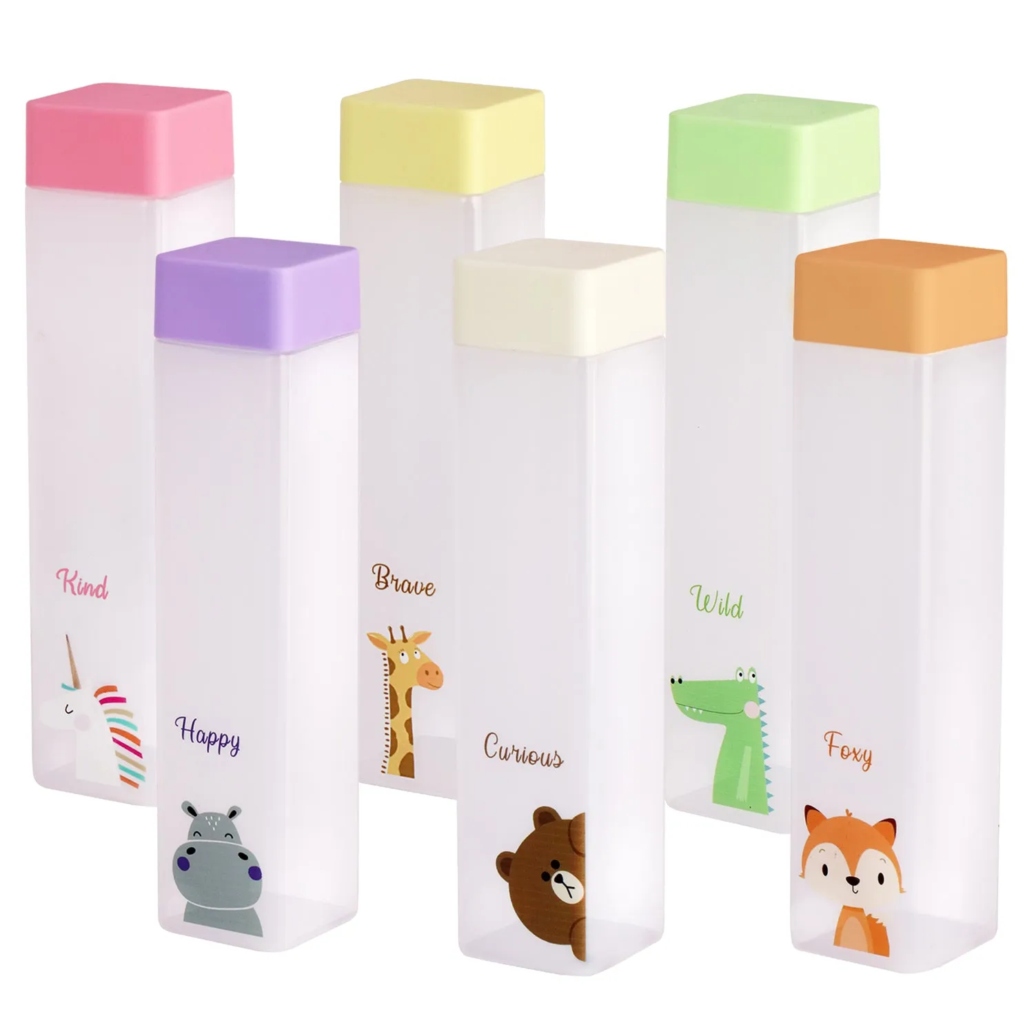 Aquaqlean Frosty 950ml - Choose Your Personality  Kids & School Water Bottle - Curious (Bear) 1 Pcs Pack