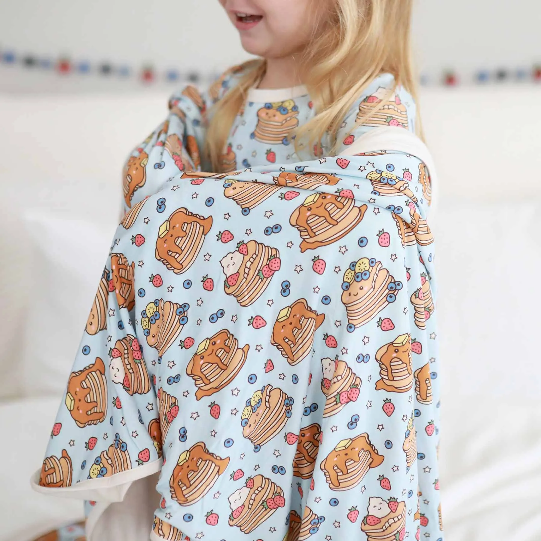 Brunch Buddies Double Sided Bamboo Blanket