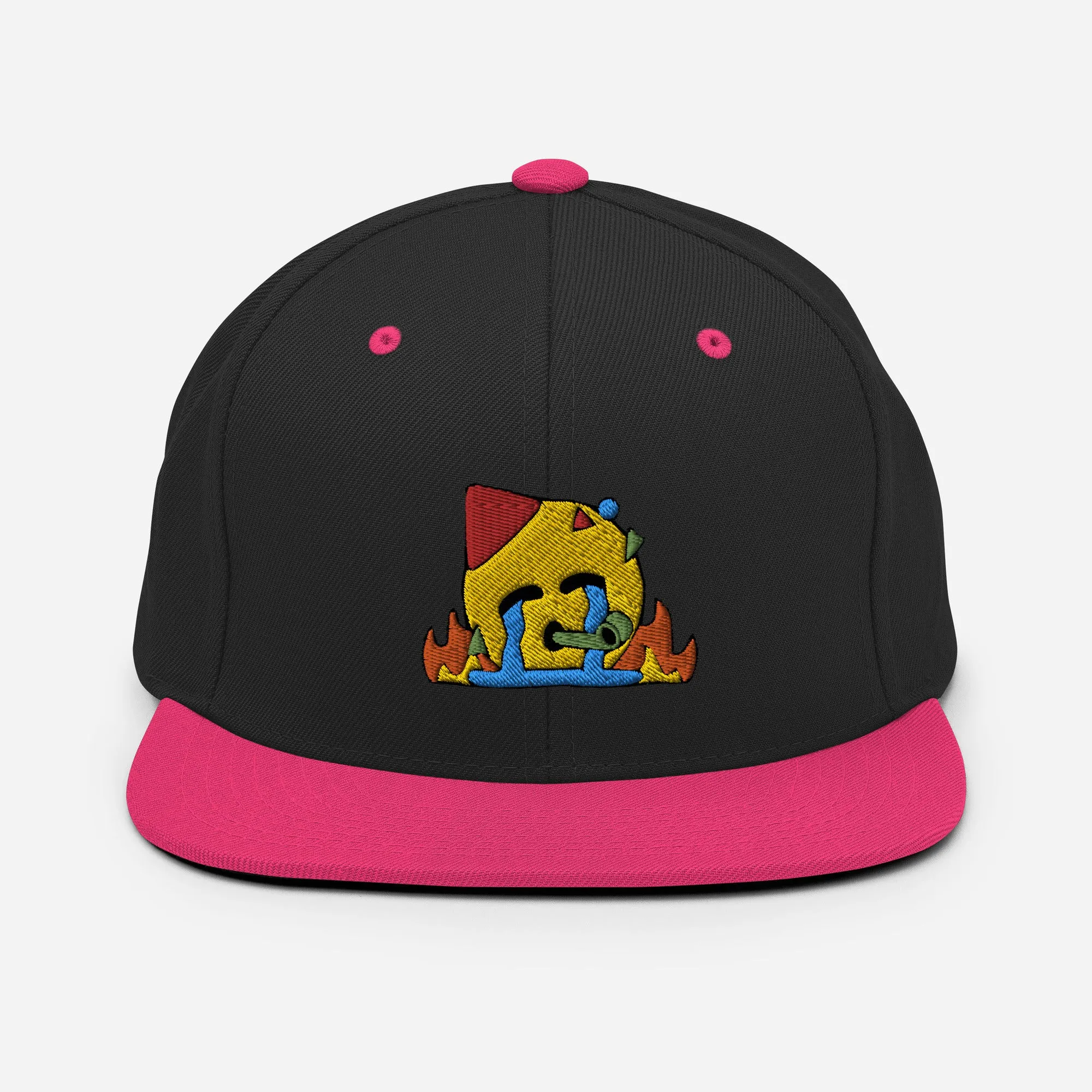 Chaotic Party Emoji Embroidered Snapback