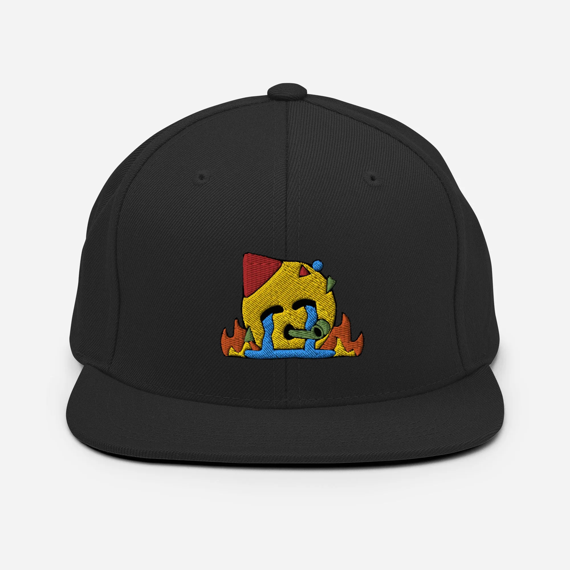 Chaotic Party Emoji Embroidered Snapback