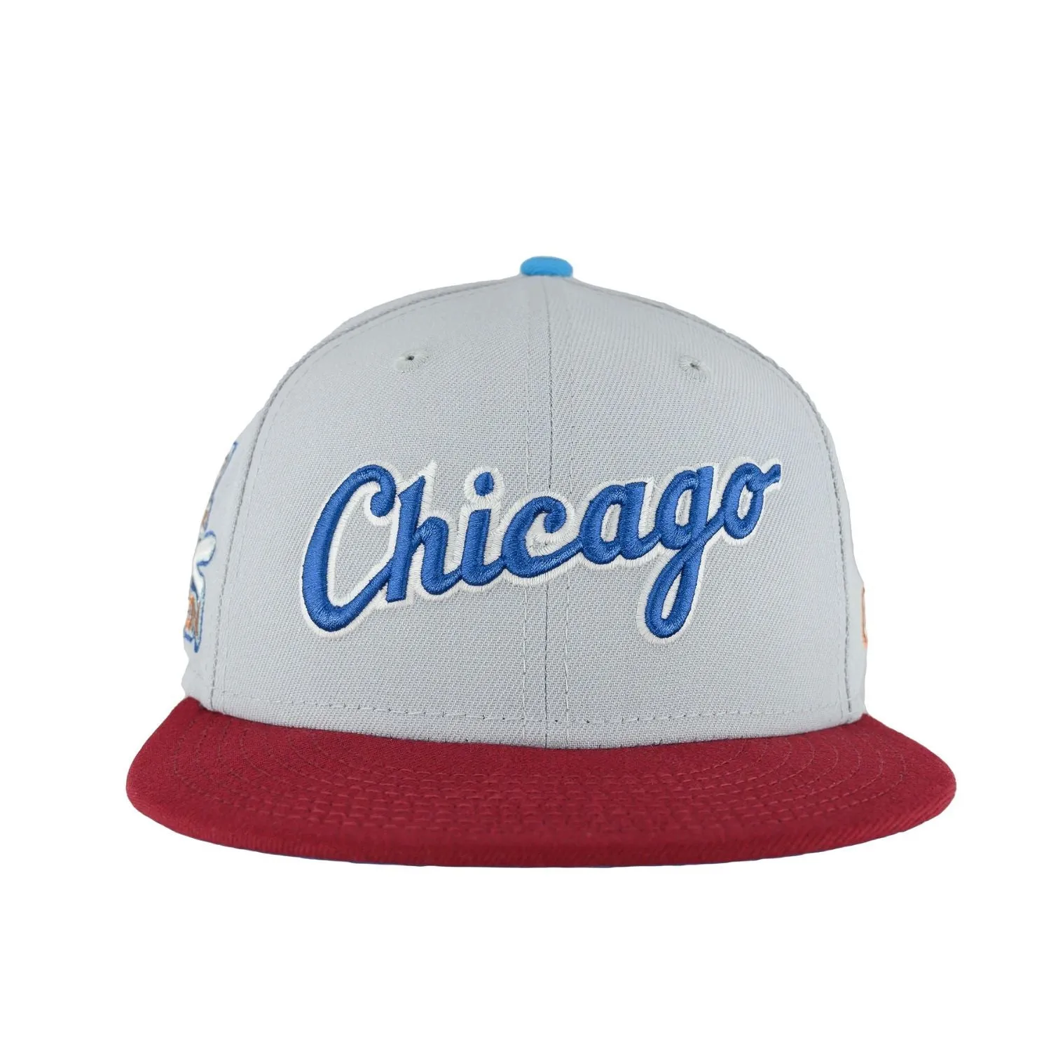 Chicago White Sox Dolphin Grey/Cardinal Red New Era 59FIFTY Fitted Hat