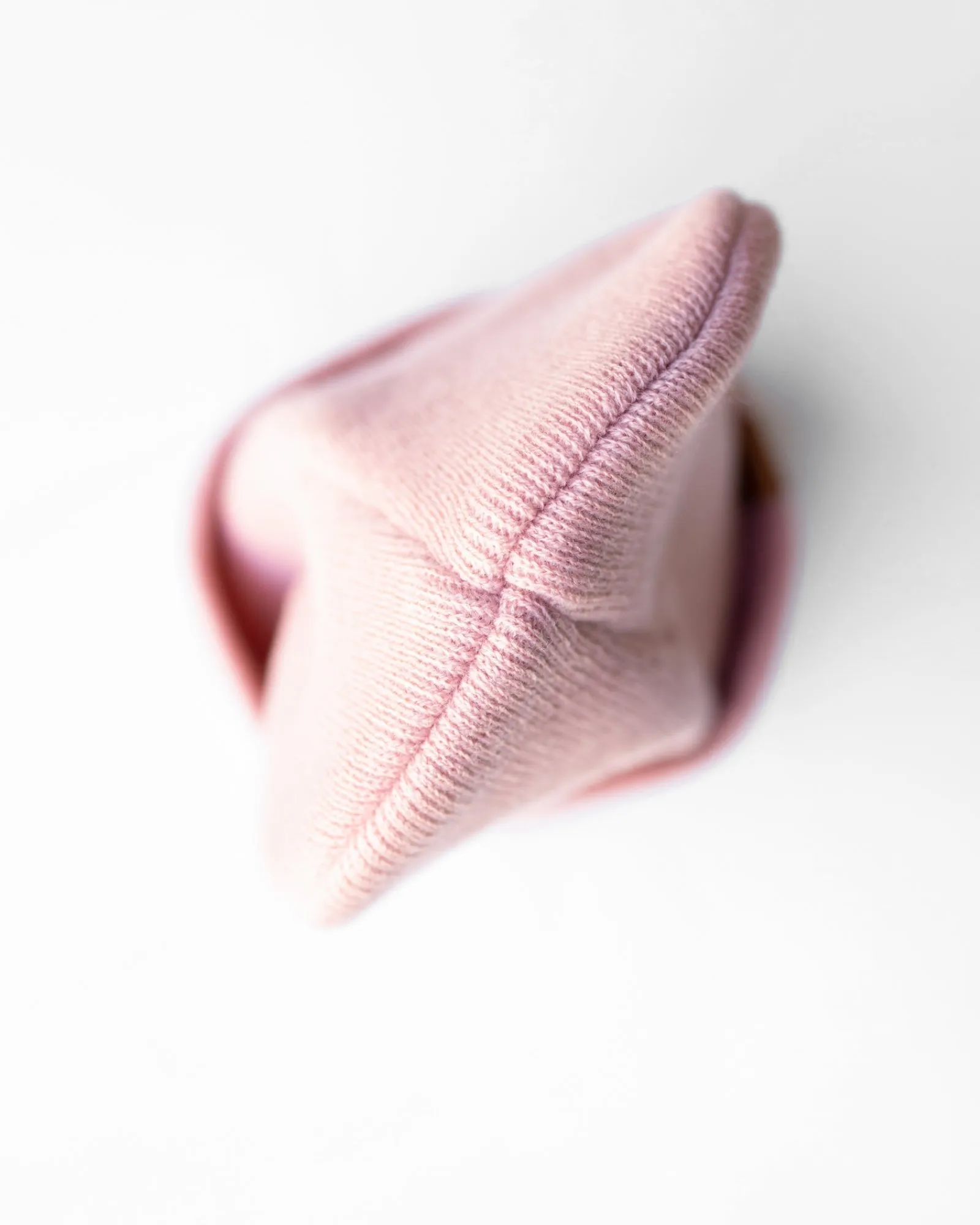 HAAKWEAR Knit Cuffed Beanie - Pearl Pink,  Made in USA