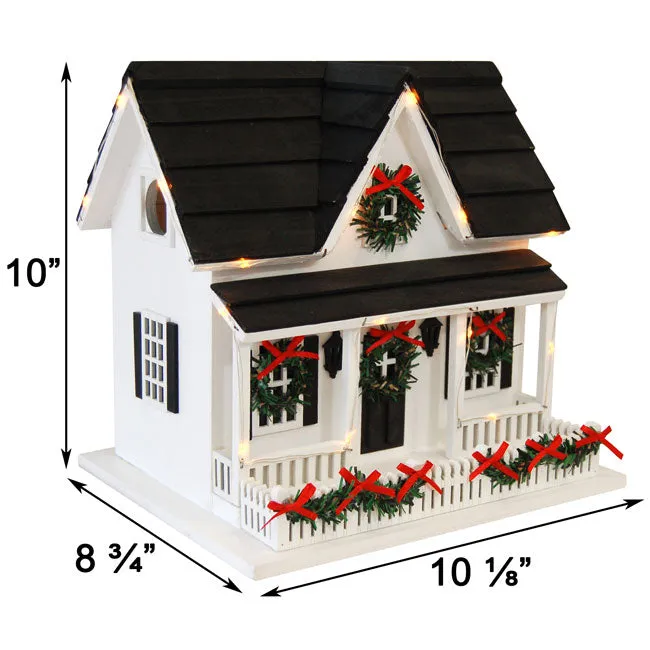 Holiday Bird House with LEDs