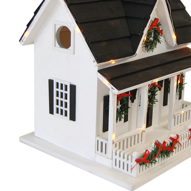 Holiday Bird House with LEDs