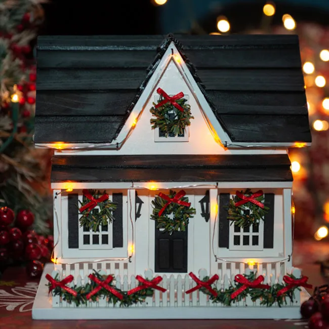 Holiday Bird House with LEDs