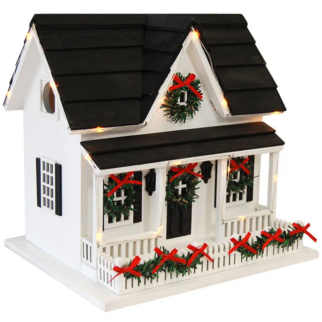 Holiday Bird House with LEDs