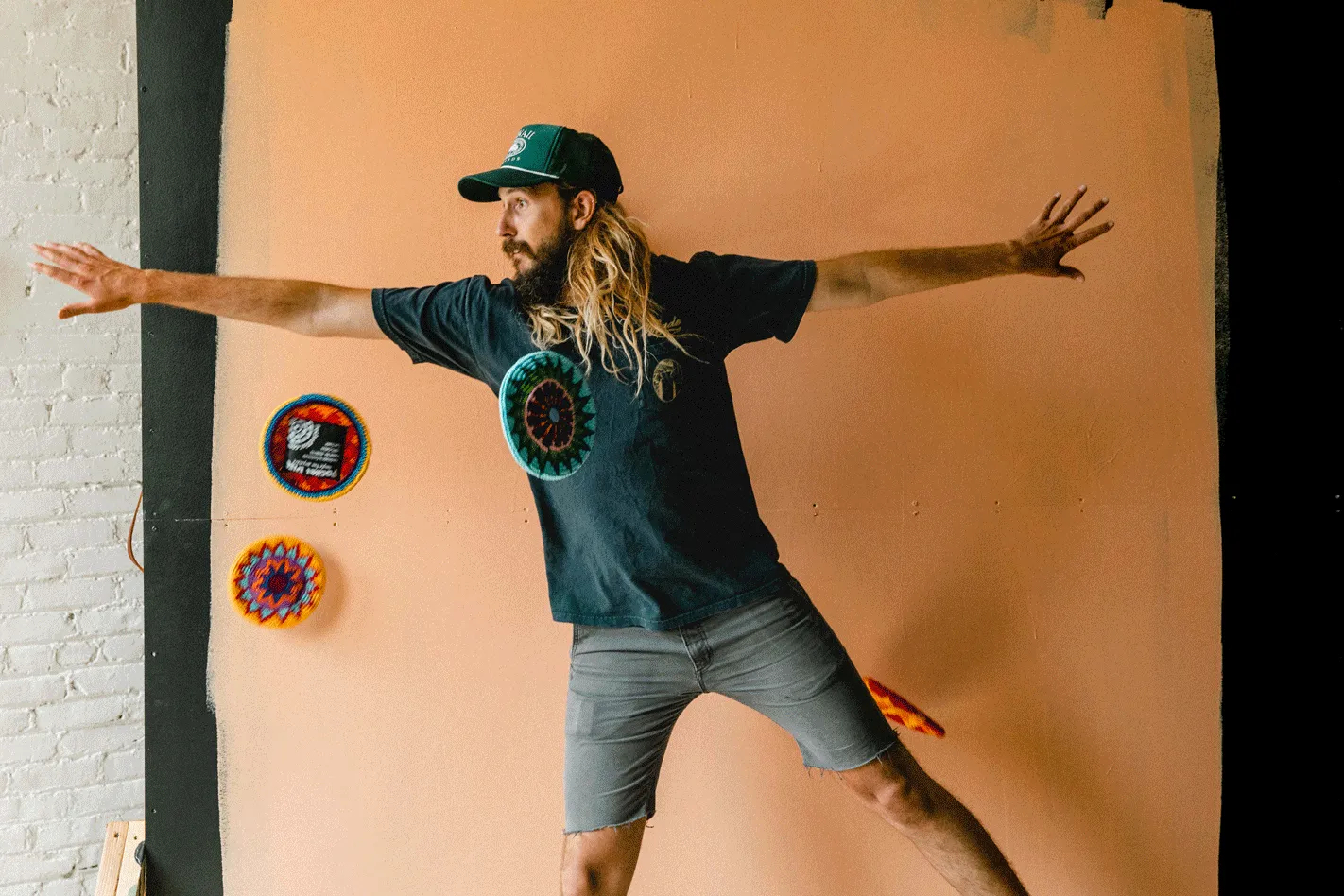 Indoor Hand-Crocheted Frisbee Disc - Yaxchilan