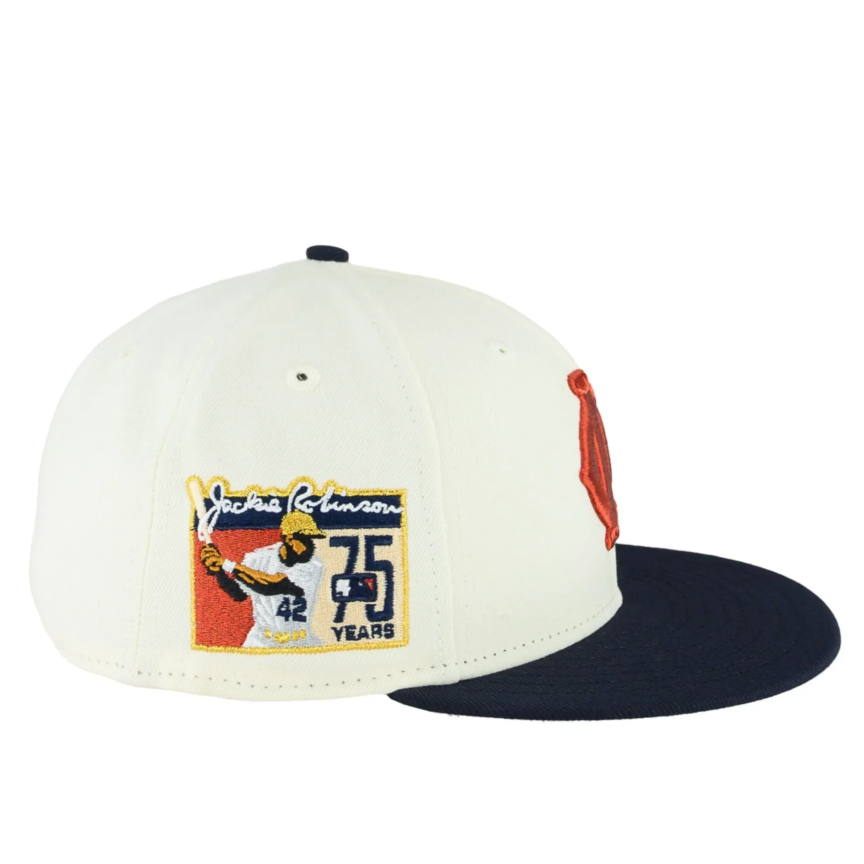 Kansas City Monarchs Chrome White/Navy JR 75th New Era 59FIFTY Fitted Hat