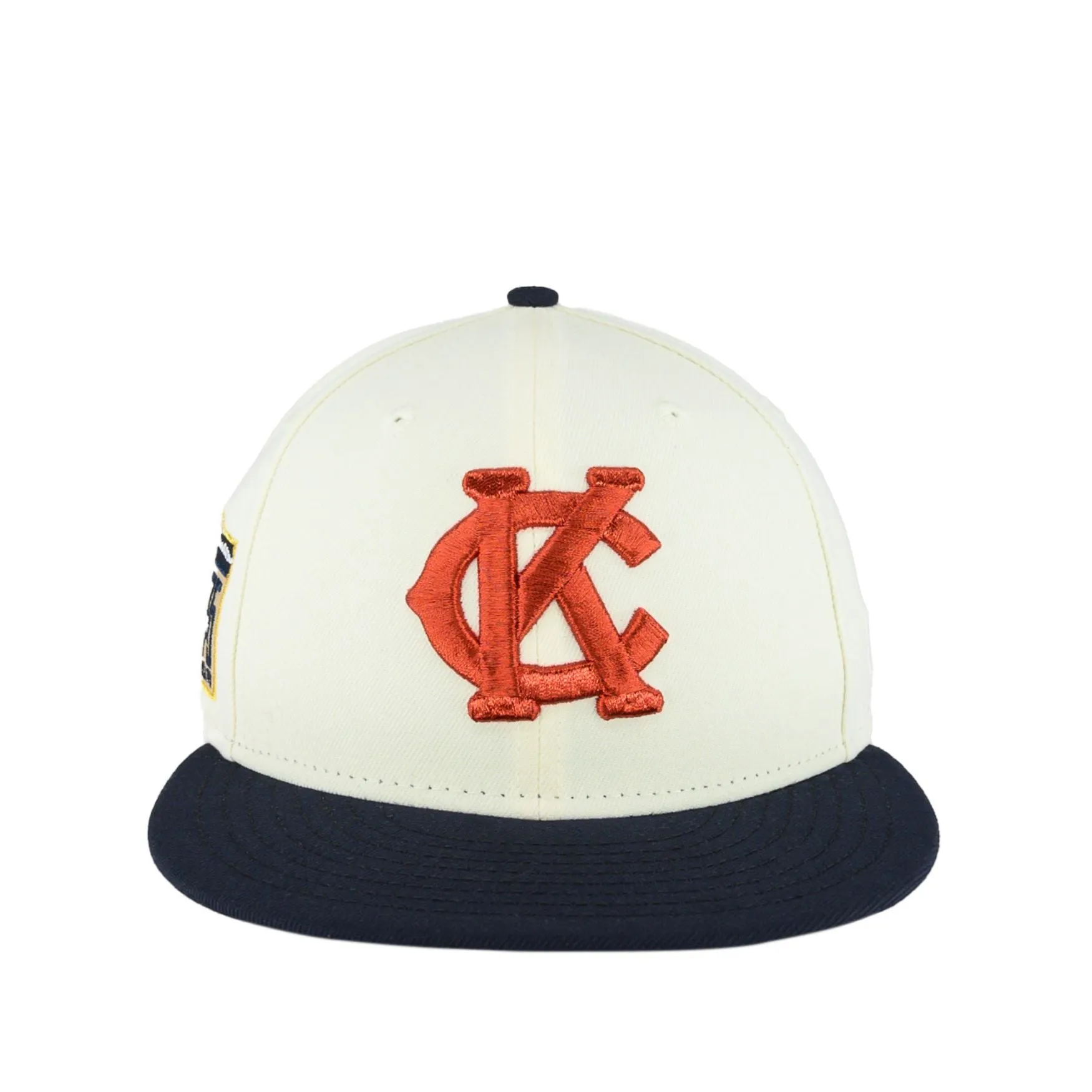 Kansas City Monarchs Chrome White/Navy JR 75th New Era 59FIFTY Fitted Hat