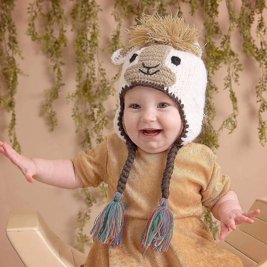 Llama Beanie Hat for Babies, Toddlers & Kids