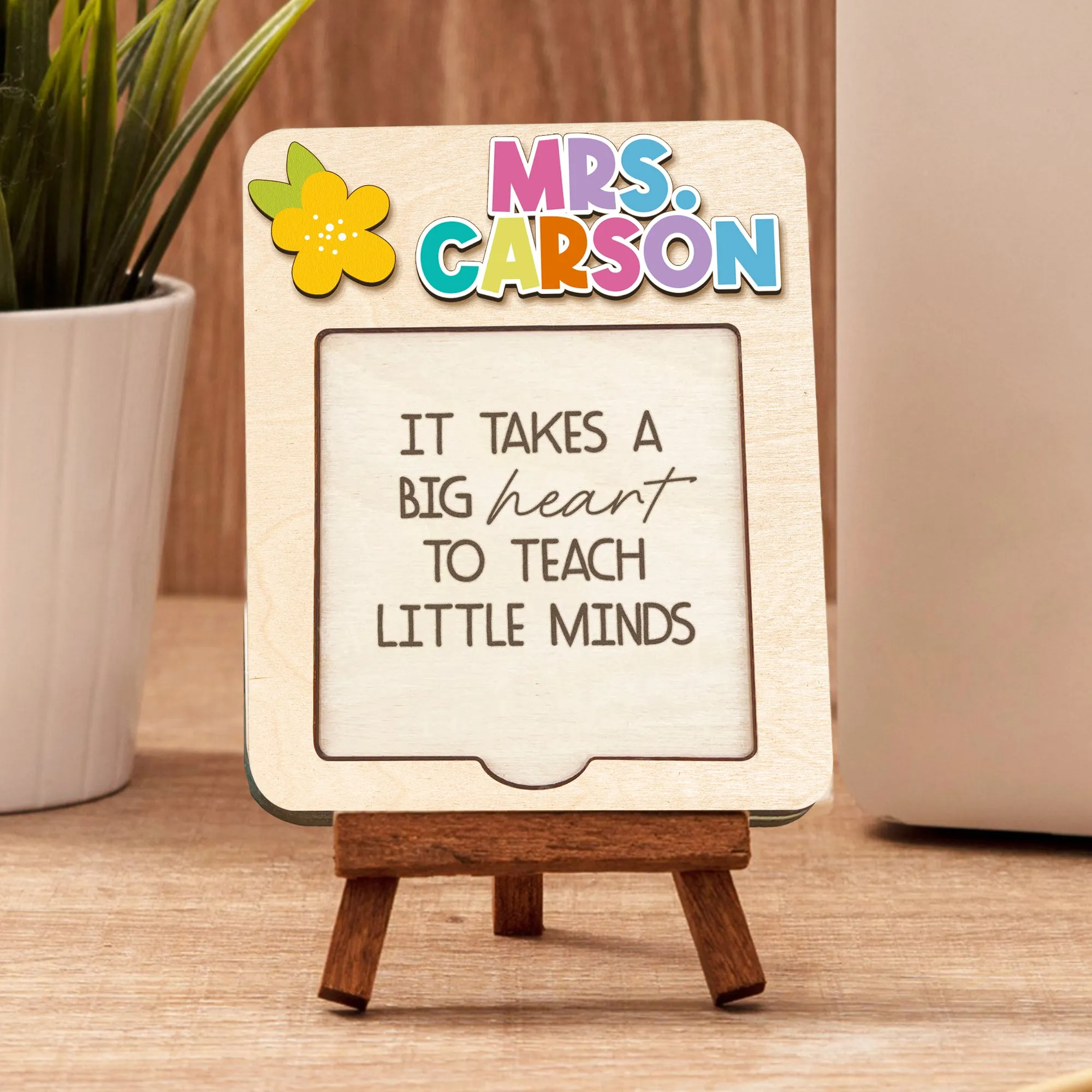 Personalized Sticky Note Holder for Teacher SN10