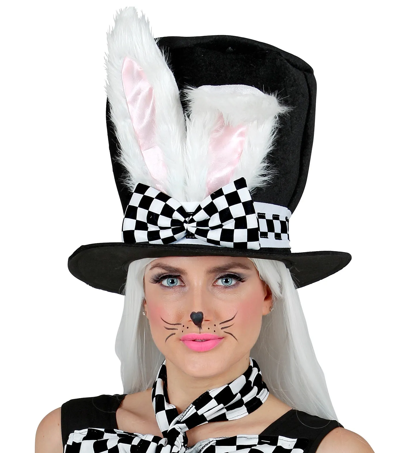 Top Hat With Bendable Bunny Ears