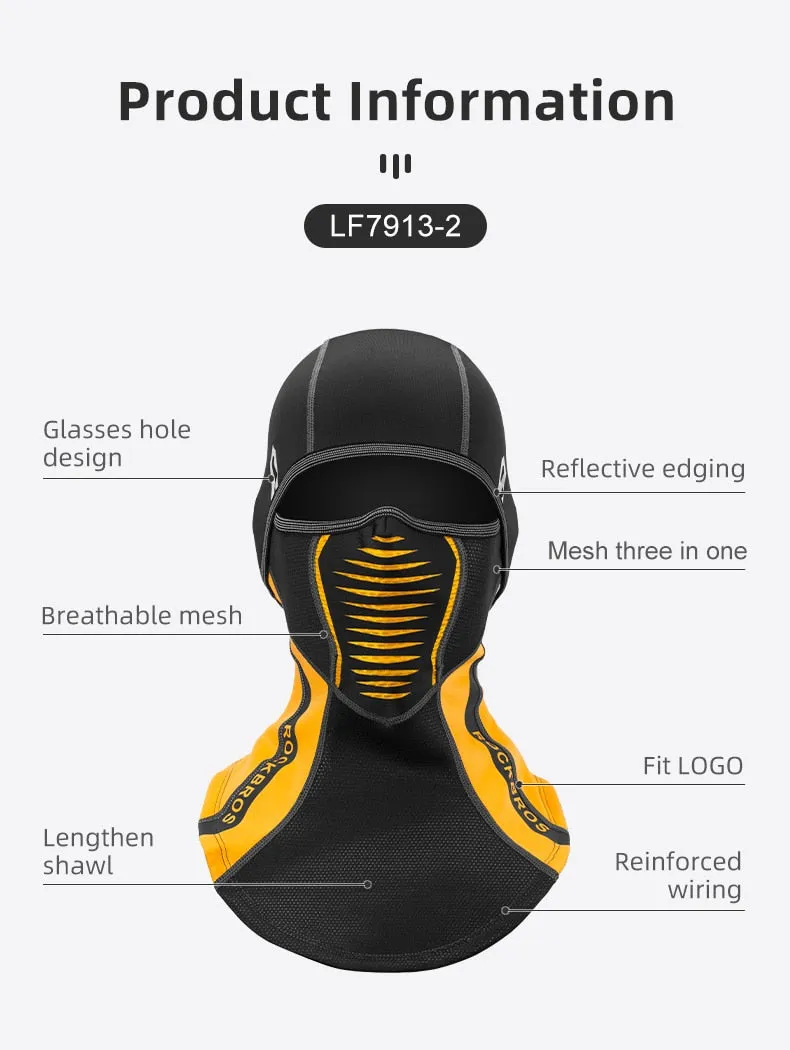 Winter Thermal Fleece Ski Mask Full Face Cover Snowboard Hood Scarfs Outdoor Sport Windproof Cycling Headgear Balaclava