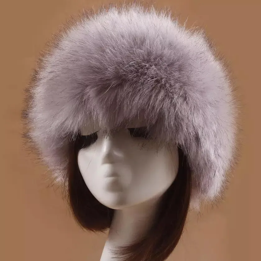 Women's Russian Faux Fluffy Fox Fur Hat